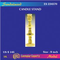 Sandalwood Candle Holder