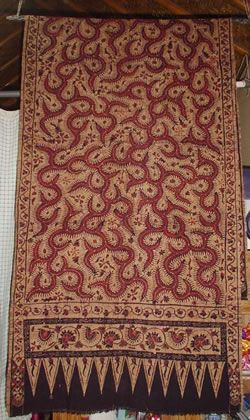 brown ganggeng batik kain