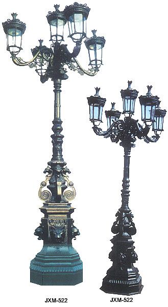 cast iron street lamp post, garden lamp, wall lamp