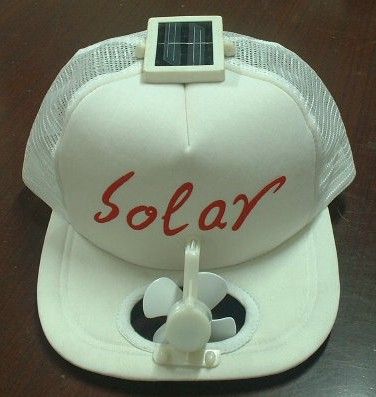 solar cooling cap ( solar fan cap )