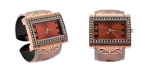 Fashion Bangle Quartz Brass Watch