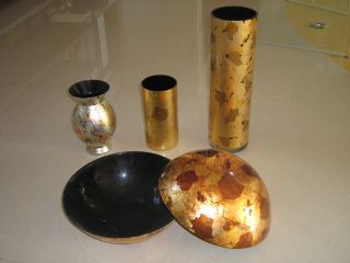 gild glass vase