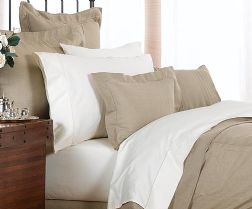 100% pure linen bed sheet