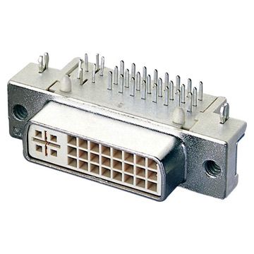 DVI Plug with Right Angle 24+5 (JDR-245) 