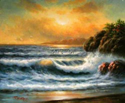 Ocean wave (Economical Oil paintings)