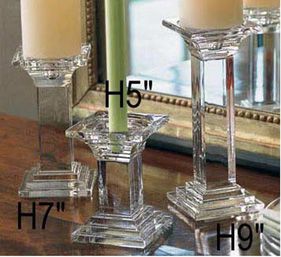 crystal candle holder
