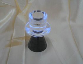crystal candle holders