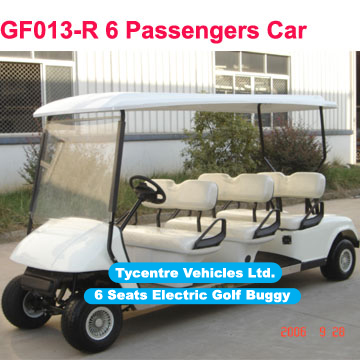 Six seats electric golf buggy