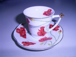 ceramic & porcelain coffee cup and saucer 12PCS 9cc 