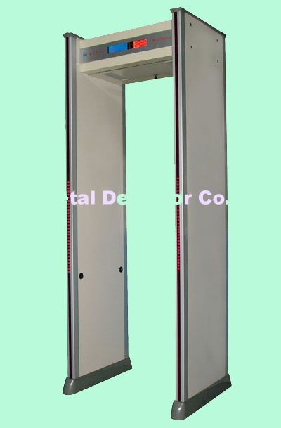 Walk through metal detector remote