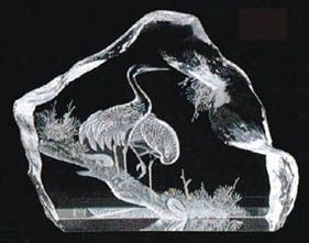crystal 3d laser engrave