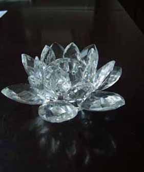 crystal candle holders