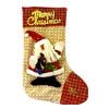 Handcraft Christmas X'mas Stocking with Santa Claus