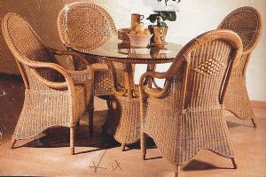 Rattan dining