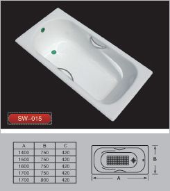 cast iron bathtub 