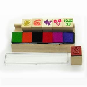 rubber stamp, wooden stamp, wood stamp, toy stamp