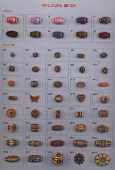 Wood-like beads