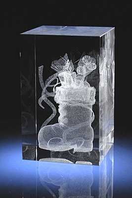 crystal christmas gift : 3d