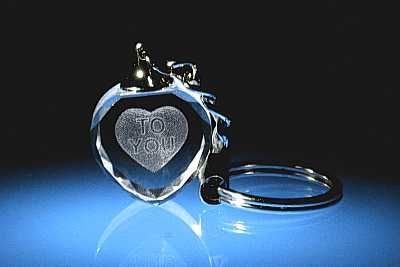 crystal keychain for the Valentine's Day