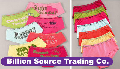 wholesale juicy couture weekly panites