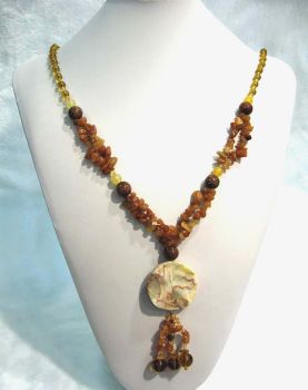 precious stone necklace
