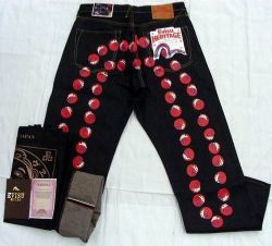 evisu jeans daruma jeans  sewed evisu jeans