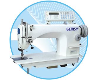 High-speed lock stitch sewing machin with auto-trimmer
