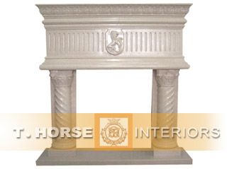 stone fireplace mantel