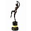 Bronze Woman Dancer Statue with Marble Base