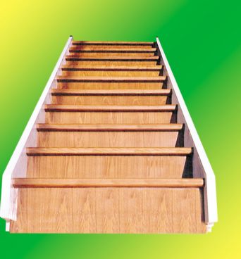 Ash straight staircase