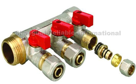 Manifold with ball valve