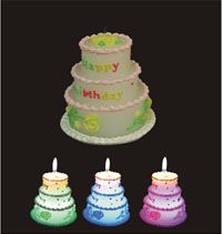 birthday cake led candle 