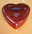 heart chocolate tin box