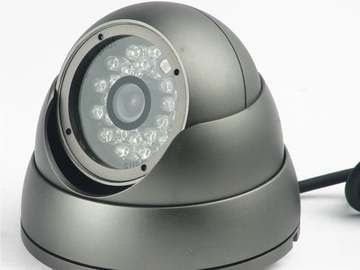 IR LED metal color ccd dome camera