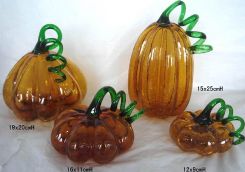 Glass pumpkin, glass crafts, glasswares