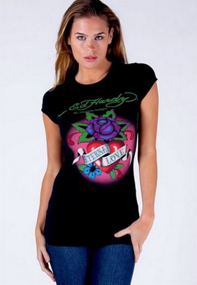 women ed hardy t-shirt 
