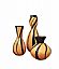 Decorative collection : 3 vases