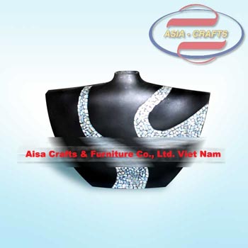 Bamboo Lacquer Vase, Decorative Vase