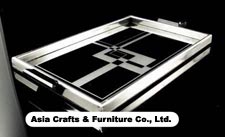 Unique Black Lacquer Tray For Decor Bamboo lacquer tray