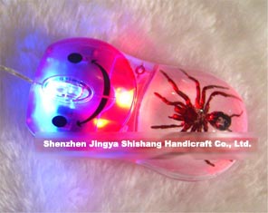 Real bug amber optical mouse