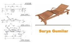 TEAK LOUNGER