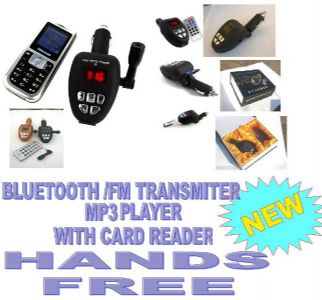 car mp3 hands free bluetooth fm transmiter 