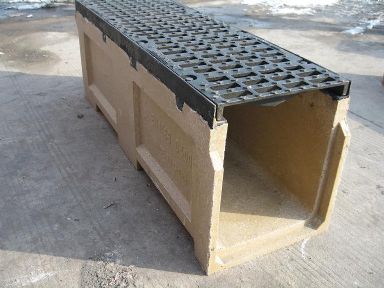 Polymer concrete drainage channel
