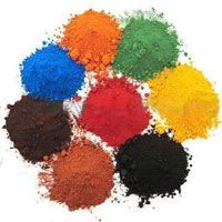 iron oxide black, red, yellow,