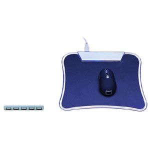 USB Hub Mouse Pad with LED light