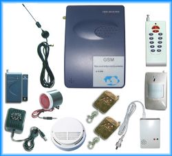 GSM 8-zone control wireless security burglar alarm system