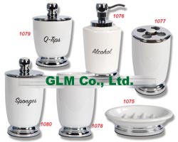 Ceramic ware - Tumbler, Toothbrush Holder, Soap Dispenser