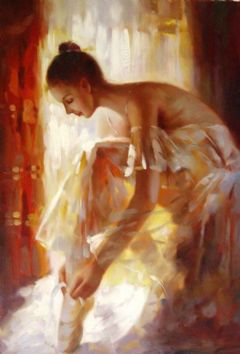 handmade dancer oil painting wholesale