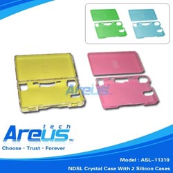 Plastic Case with Silicon Case for Nintendo DS Lite