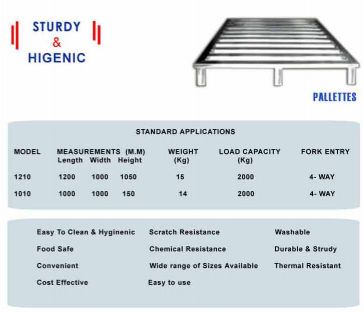 STAINLESS STEEL PALLETTE